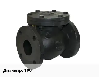 Клапан чугунный 100 Ру10, Ру16 обратный, двухдисковый
